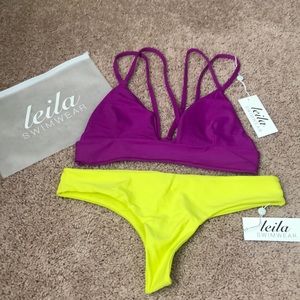 NWT Leila Swimwear Bikini Size M